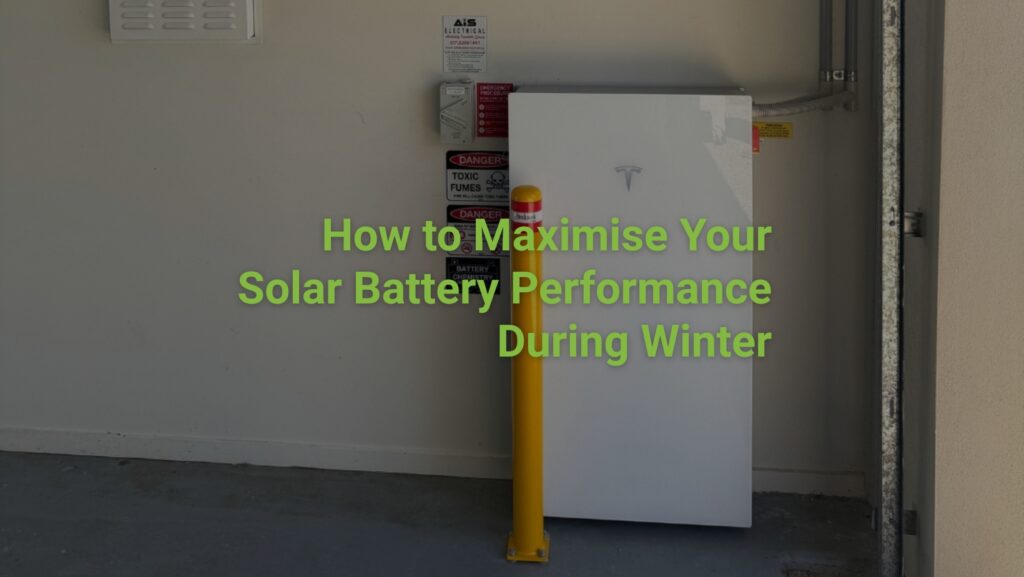 Smart solar battery system for winter energy storage in a Brisbane home