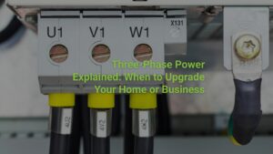 Three-Phase Power Explained: When to Upgrade Your Home or Business